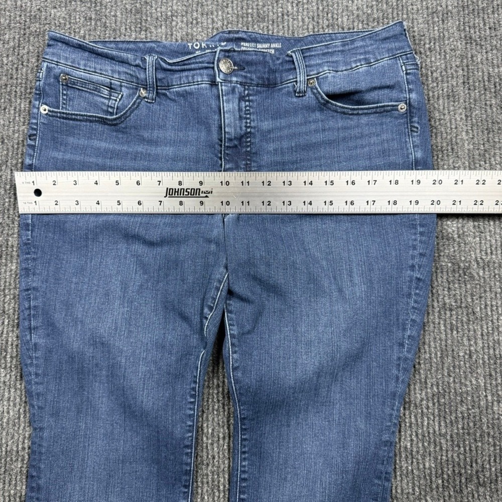 Torrid Perfect Skinny Ankle Premium Stretch Blue Jeans 16R 40060505 - Picture 10 of 15